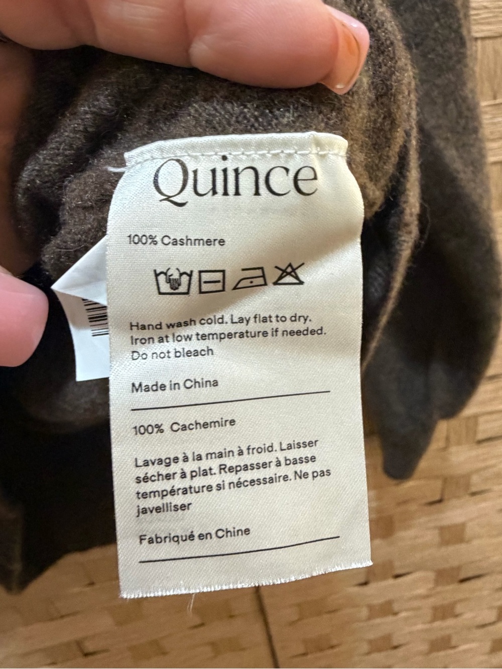 Quince Mongolian Cashmere Classic Crewneck Women’s Sweater in Chocolate Brown S - Picture 6 of 11